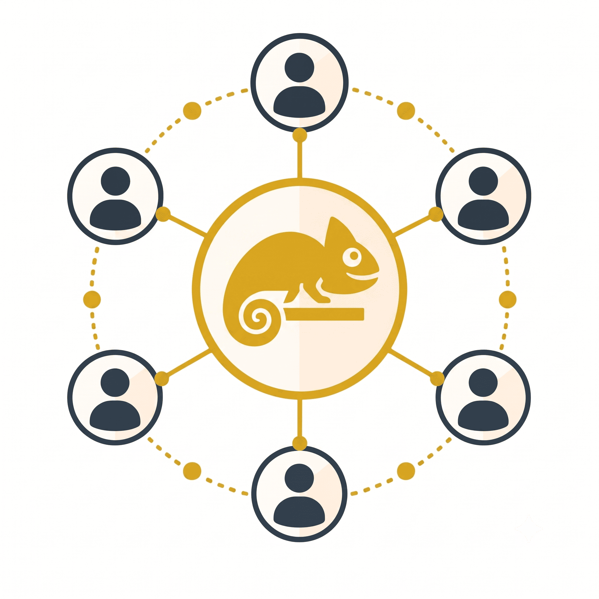 Illustrazione del network s-mart: partner e servizi web collegati